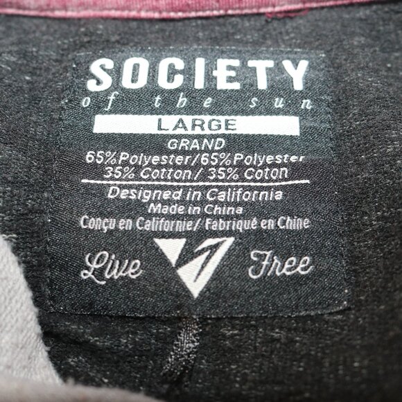 Men's Society hoodie on the thinner side size large great for Fall weather - Picture 6 of 6